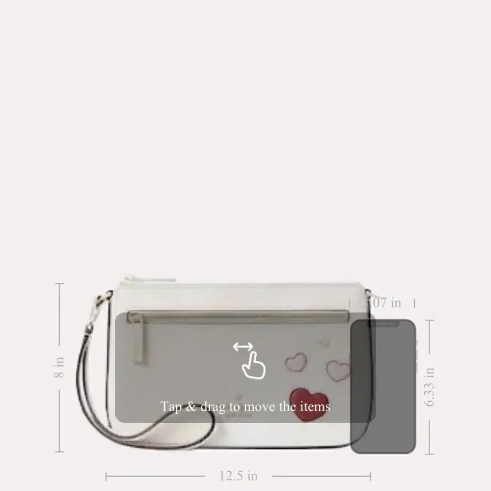 Valentines Day Capsule Convertible Heart Wristlet NWT Kate Spade
